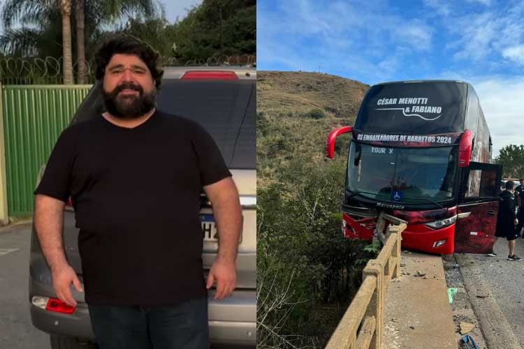 Fabiano Menotti se pronuncia após acidente com ônibus da dupla: ‘Que ela se recupere’