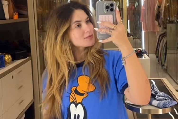 Na reta final da gravidez, Virginia Fonseca mostra tamanho da barriga e impressiona