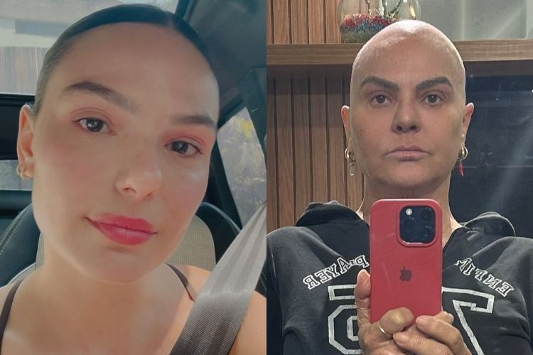 Isis Valverde presta apoio à mãe, que luta contra câncer