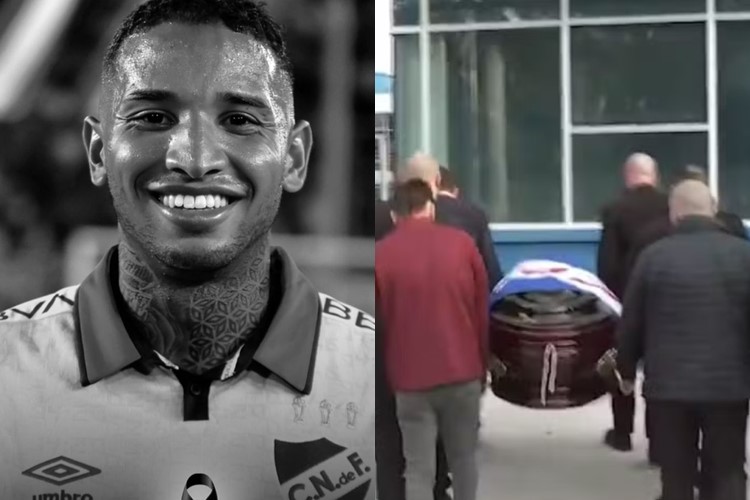 Caixão de Juan Izquierdo chega à sede do Nacional para despedida em velório aberto