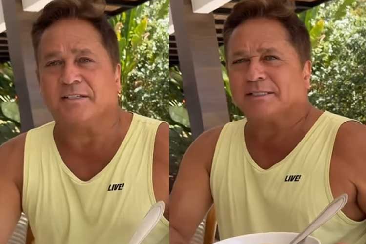 Poliana Rocha surpreende ao mostrar ‘fome’ de Leonardo durante refeição: ‘Não, amor’