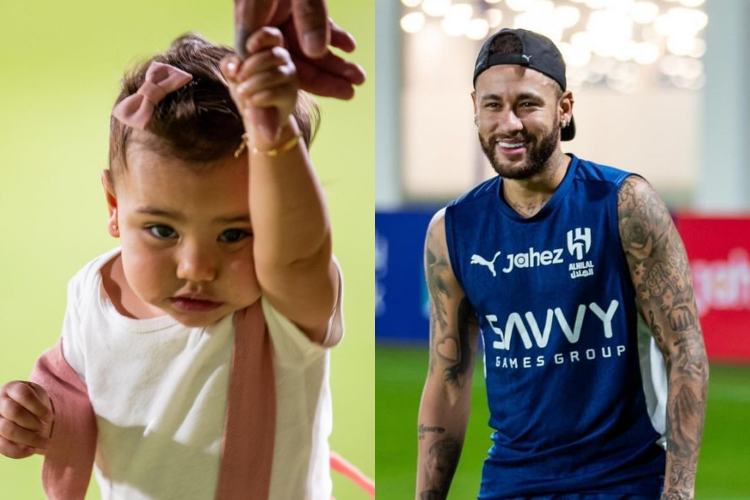 Neymar compartilha cliques com Mavie e encanta famosos: “Ela é muito linda”