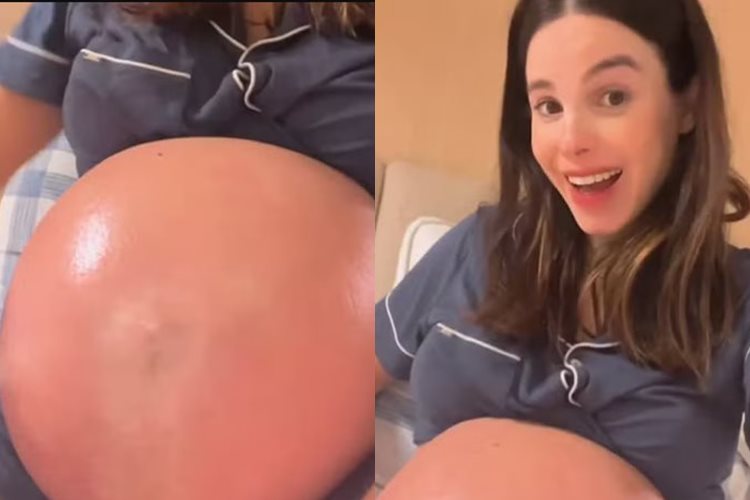 Com 9 meses, Sthefany Brito mostra barriga gigante: “estou tão ansiosa”