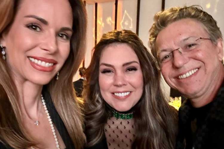 Boninho e Ana Furtado arrematam joia que pertenceu a Hebe Camargo durante leilão beneficente