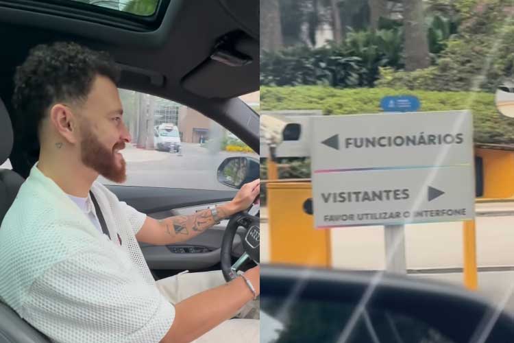 Fred Bruno mostra perrengue na Globo em seu primeiro dia de trabalho na emissora