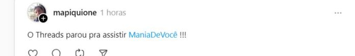 Mania de Você - Comentários - Threads Os comentários sobre Mania de Você no Threads