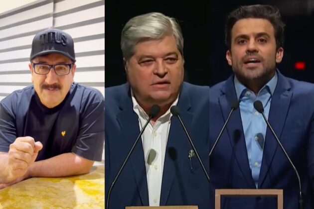 Ratinho, Datena e Pablo Mar&ccedil;al (Reprodu&ccedil;&atilde;o: Instagram/TV Cultura)