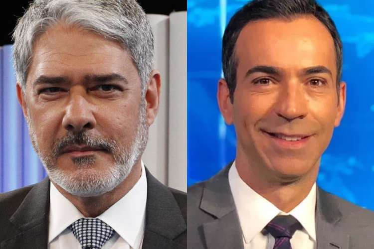 William Bonner volta a deixar a apresentação do Jornal Nacional e Cesar Tralli o substitui novamente