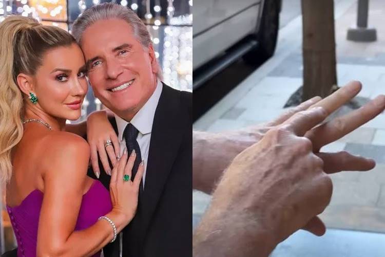 Ana Paula Siebert perde a paciência com Roberto Justus após empresário surgir sem aliança