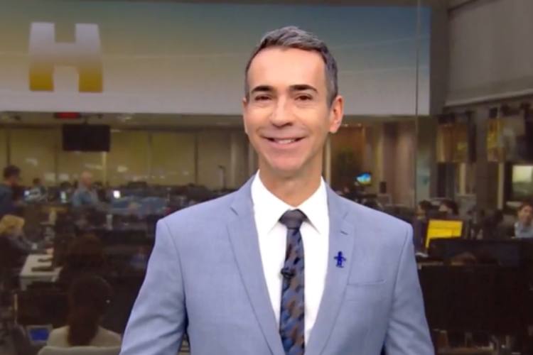 Cesar Tralli tem conduta elogiada por colegas nos bastidores da Globo: “O mais educado”