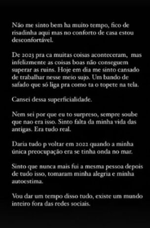 Ex-BBB Gabriel Fop fez desabafo