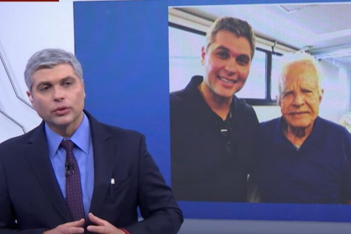 Joel Datena e Cid Moreira Joel Datena relembrando a proximidade que tinha com Cid Moreira, que morreu na manhã de hoje (Reprodução: Instagram)