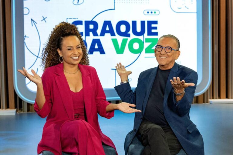 Globo marca estreia de ‘Craque da Voz’, reality apresentado por Galvão Bueno e Karine Alves