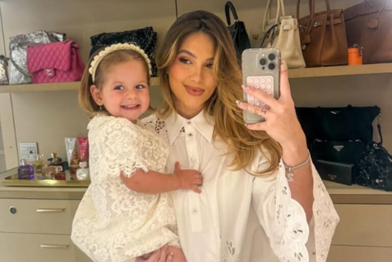 Maria Flor surge com camisa do Real Madrid antes da suposta viagem de Virginia à Espanha