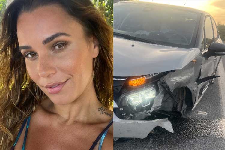 Ex-BBB Marien Carretero sofre acidente e carro fica destruído