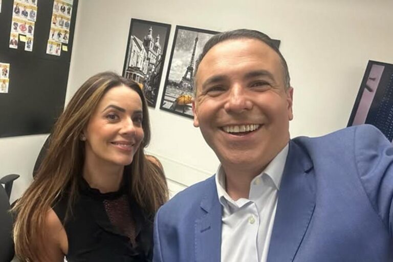 De casa nova, Paloma Tocci é recebida por Reinaldo Gottino na Record: “Sucesso”