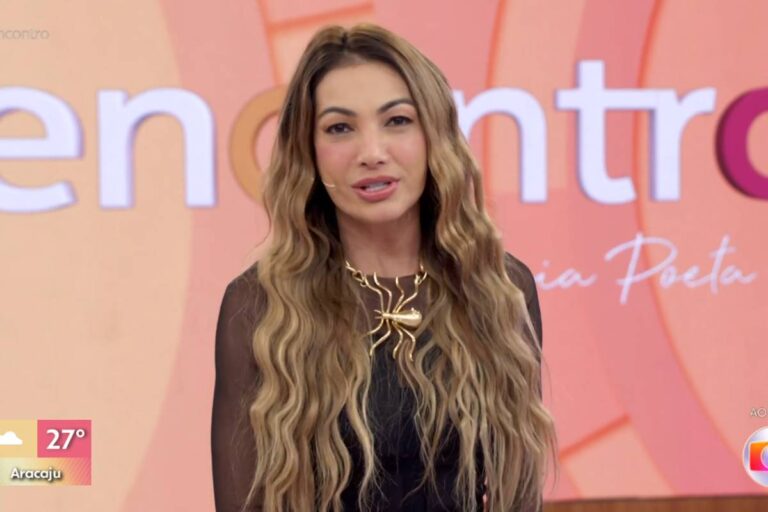 Patrícia Poeta adere ao ‘Halloween’ e muda cenário do Encontro