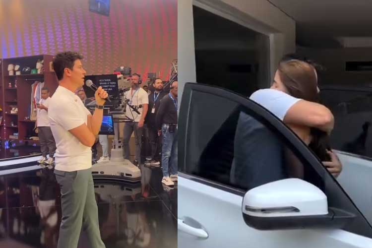 De volta ao ‘Hora do Faro’, Rodrigo Faro envia mensagem ao público após esposa receber alta médica