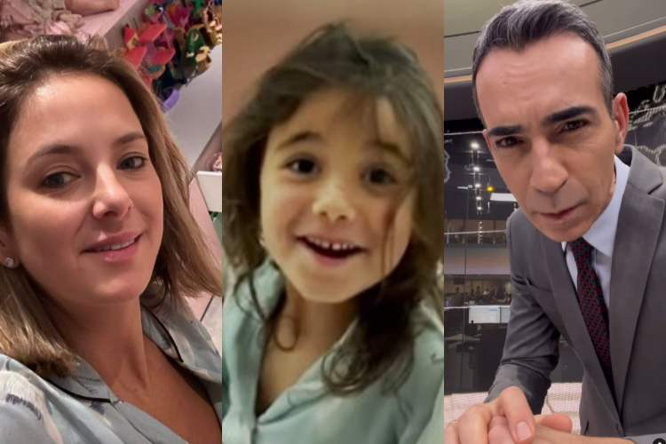 Ticiane Pinheiro revela estratégia da filha, Manuella, para ‘driblar’ o pai, César Tralli