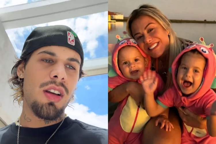 Zé Felipe recorre à ajuda da mãe, Poliana Rocha, em relação as filhas Maria Alice e Maria Flor
