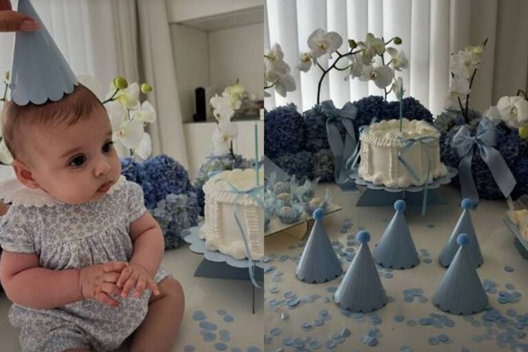 Amanda Kimberlly celebra mesversário de Helena, sua filha com Neymar