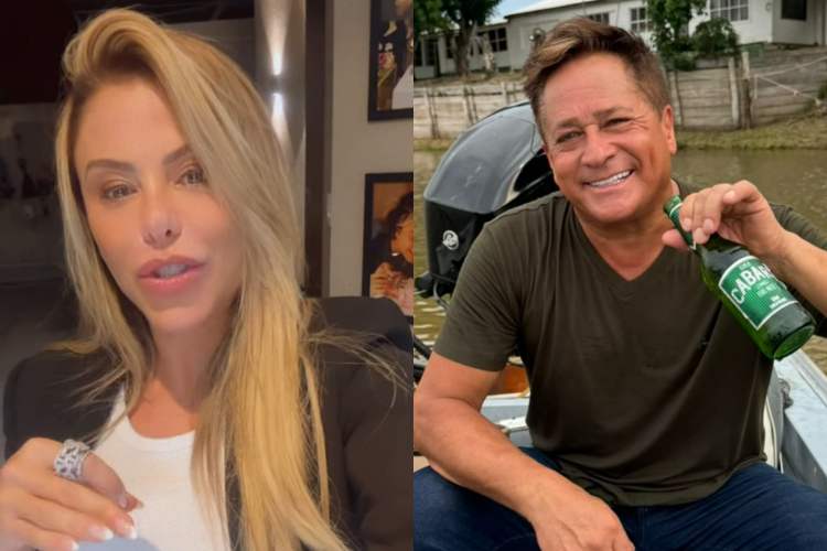 Poliana Rocha relata ‘derrota’ do marido, Leonardo, na pescaria: “Estou aqui rindo”