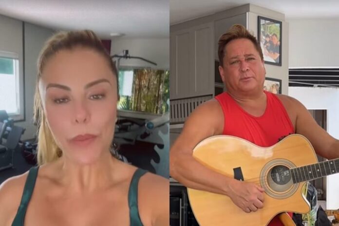 Poliana Rocha e Leonardo 