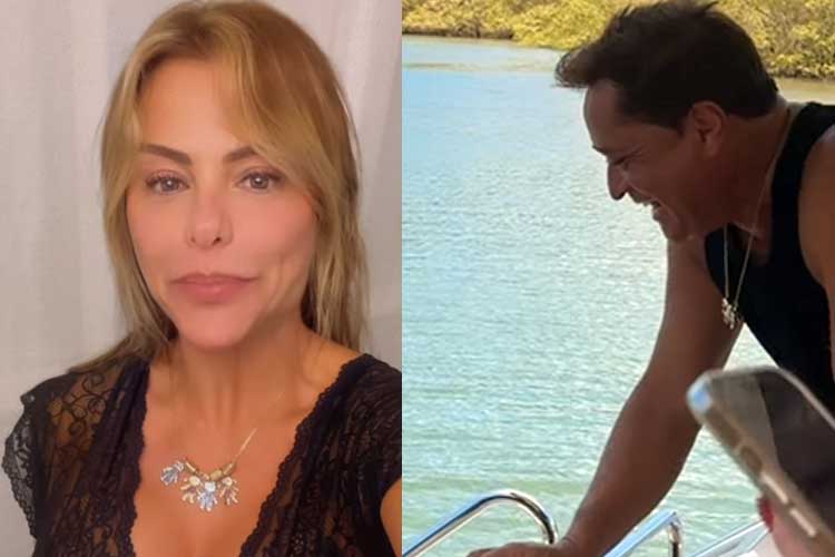 Poliana Rocha mostra a reação de José Leonardo ao interagir com o avô, Leonardo