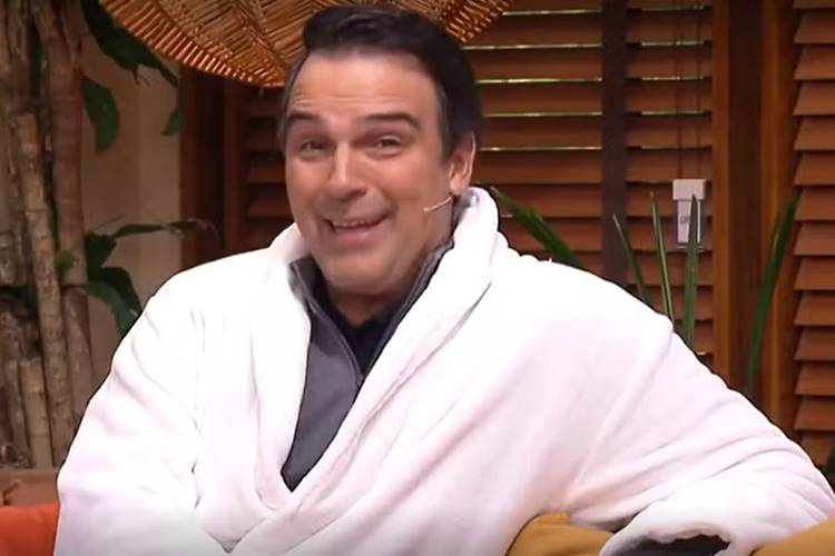 Tadeu Schmidt no É De Casa. (Foto: reprodução/Globo)