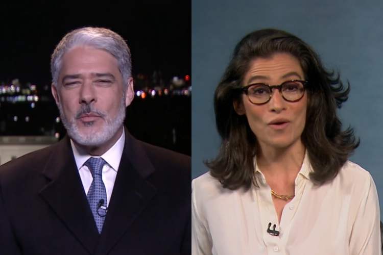 William Bonner interrompe Jornal Nacional e faz surpresa para Renata Vasconcellos ao vivo