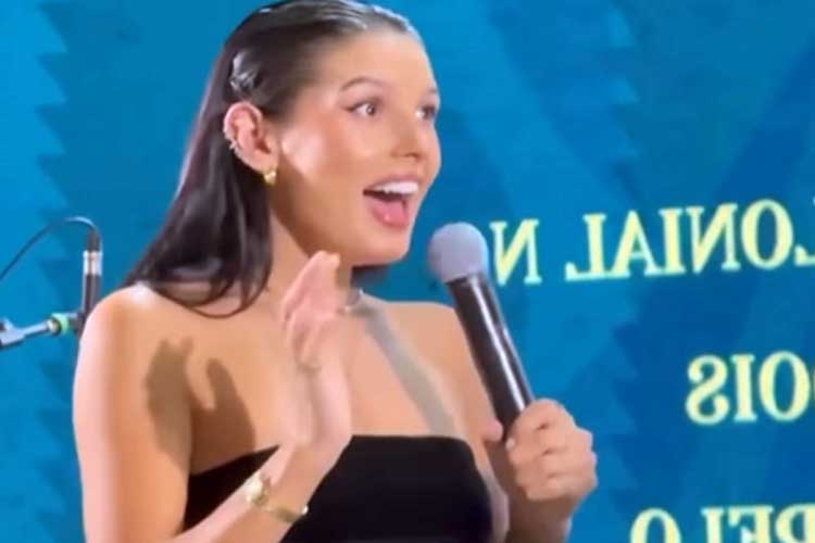 Ana Castela fica surpresa ao descobrir valor pago por uma tarde ao seu lado em leilão: ‘Muito caro’