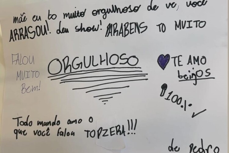 carta de Pedro Carta de Pedro, filho de Patrícia Abravanel
