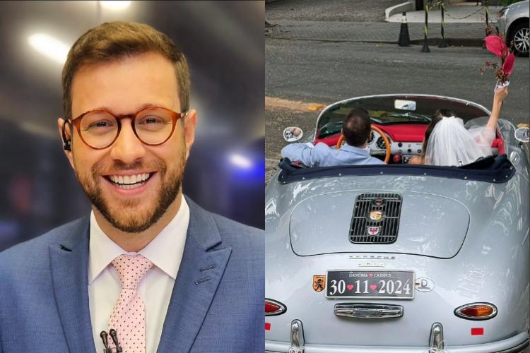 É o amor! Apresentador da Band se casa com ex-repórter da CNN Brasil