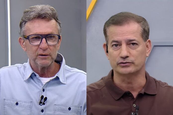 Craque Neto e Sálvio Spinola Craque Neto e Sálvio Spinola no 'Apito Final' (Reprodução: Band TV)