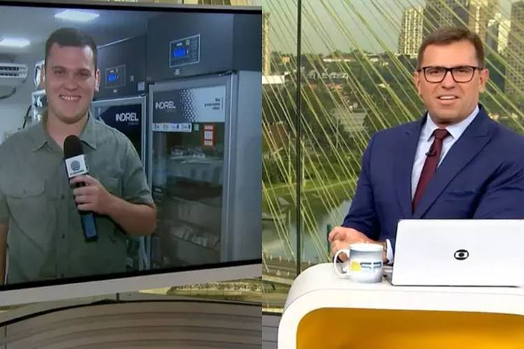 Bocardi se espanta com nome de repórter, pede explicação e fica surpreso ao descobrir a origem