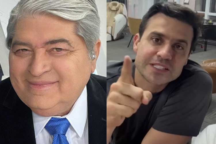 Datena fala sobre ‘realização de um sonho’ ao estrear no SBT e recebe apoio de Pablo Marçal