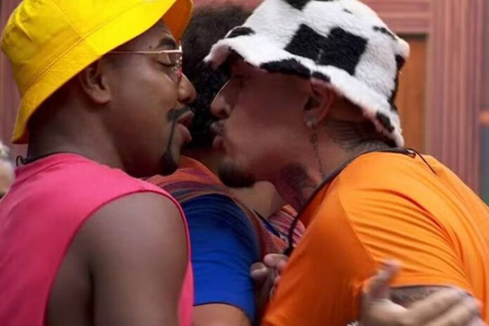 Davi Brito e MC Bin Laden no BBB24 Davi Brito e MC Bin Laden no BBB24. (Foto: reprodução/Globo)