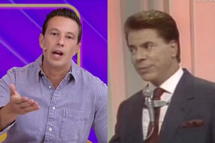 Gabriel Cartolano falando do Silvio Santos ao vivo (Reprodução: SBT)