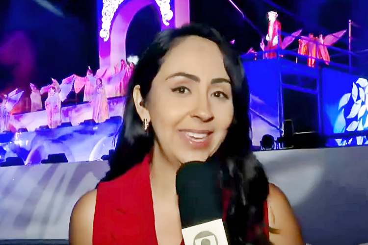 Repórter da Globo não segura emoção ao anunciar gravidez ao vivo: “Meu coração está muito em festa”