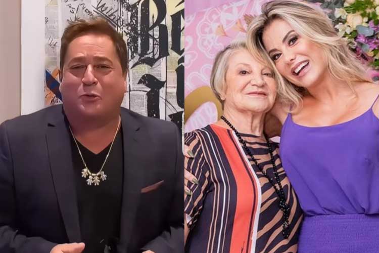Leonardo diz que Poliana Rocha ‘caiu do céu’ e brinca sobre a sogra: ‘A vassoura quebrou’