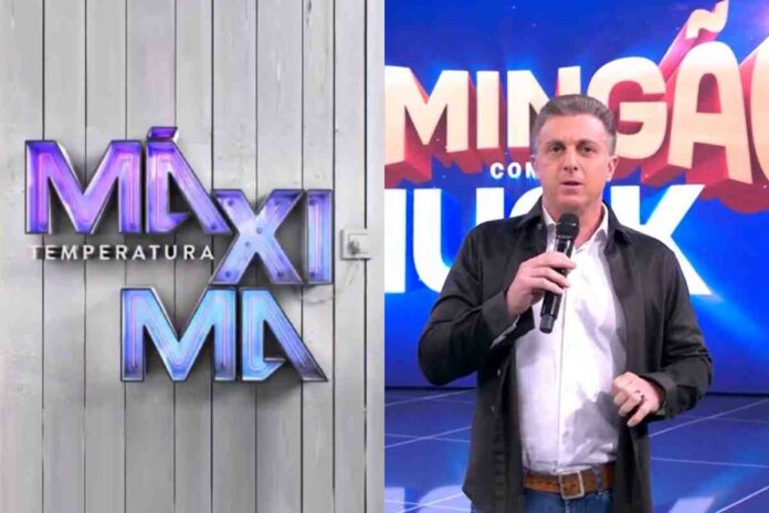 Logo da Temperatura Máxima e Luciano Huck Logo da Temperatura Máxima e Luciano Huck (Montagem/Área VIP/Globo)