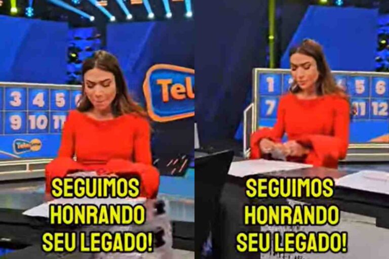 Patrícia Abravanel surge chorando durante gravação no SBT em dia que Silvio Santos completaria 94 anos