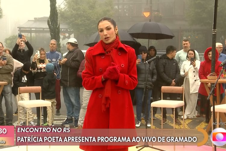 Patrícia Poeta apresenta o ‘Encontro’ direto de Gramado e encanta o público: “Sensacional”