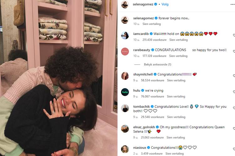 Publicação de Selena Gomez. (Foto: reprodução/Instagram)