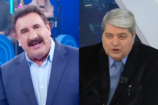 Ratinho se pronunciou sobre a contrata&ccedil;&atilde;o de Datena, que era da Band, pelo SBT (Reprodu&ccedil;&atilde;o: SBT/Band TV)