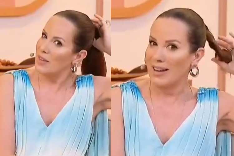 Regina Volpato fica encantada com beleza de motoboy durante o ‘Chega Mais’: ‘Vamos conversar!’