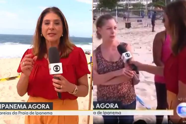 Repórter leva resposta atravessada de idosa e é surpreendida ao vivo: “Não costumo dar entrevista para a Globo”