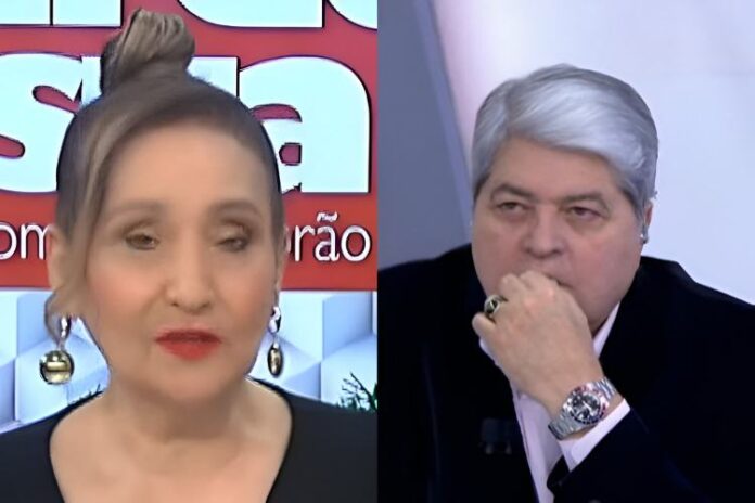 Sonia Abrão falando do Datena ao vivo (Reprodução: RedeTV!)