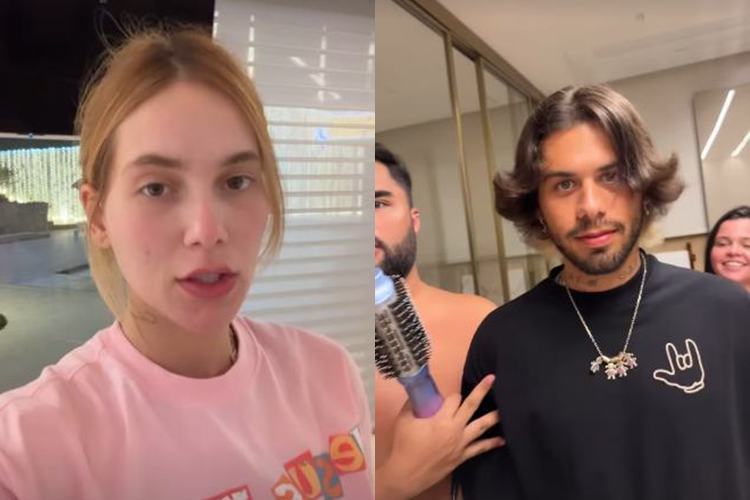 Virginia Fonseca tem reação inesperada ao flagrar Lucas Guedez alisando o cabelo de Zé Felipe