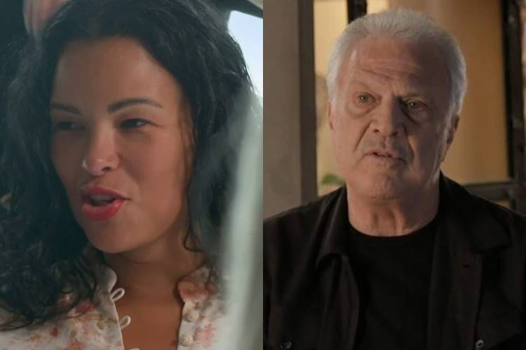 Ariadna e Pedro Bial. (Foto: reprodução/Globo)